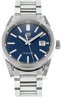 TAG Heuer Carrera Lady WBG1310.BA0758 36mm Brushed/polished steel Blue