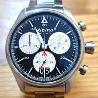 Alpina Startimer Pilot AL-372BS4S6B 44mm Steel