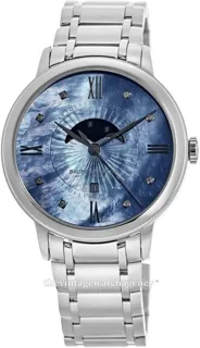 Baume & Mercier Classima M0A10665 36.5mm Brushed/polished steel Blue Mother of pearl