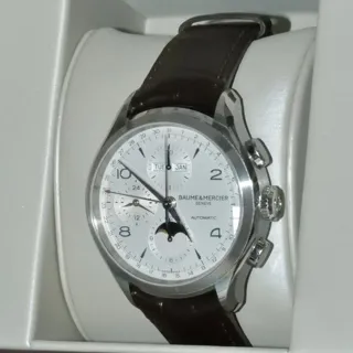 Baume & Mercier Clifton MOA10278 43mm Steel Silver