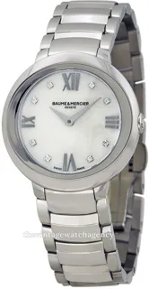 Baume & Mercier Promesse MOA10158 30mm Brushed/polished steel Silver Mother of pearl