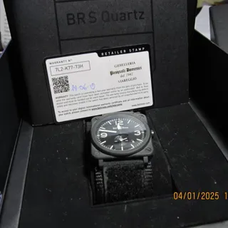 Bell & Ross Instruments BRS-BL-CEM 39mm Ceramic and Black PVD Black