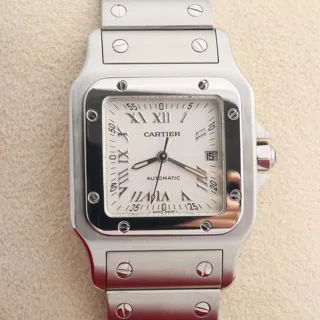 Cartier Santos Galbée 2319 29mm Steel White