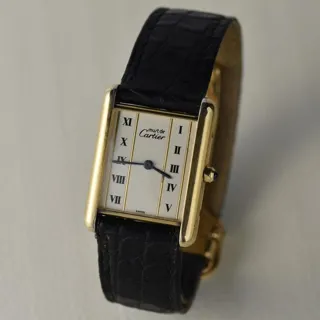 Cartier Tank 681006 23mm Silver Gold