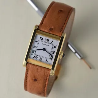 Cartier Tank 78092 23mm Yellow gold White