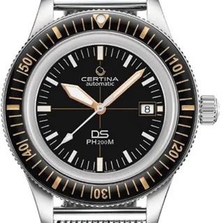 Certina DS 80 C036.407.11.050.01 42.5mm Steel Black