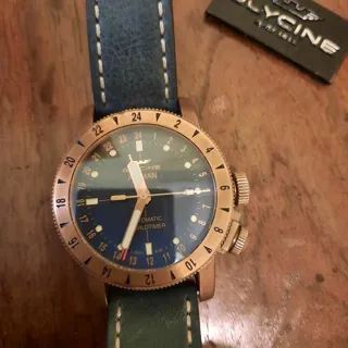 Glycine Airman GL0167 44mm Bronze Blue