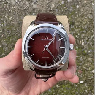 Grand Seiko SBGY035 38.5mm Steel Bordeaux