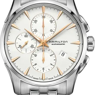 Hamilton Jazzmaster Auto Chrono H32586111 42mm Stainless steel White