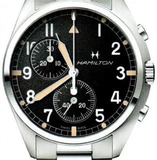 Hamilton Khaki Aviation H76522131 41mm Stainless steel Black