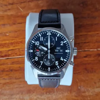 IWC Pilot IW377709 43mm Stainless steel Black