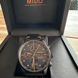 Mido Multifort Chronograph M005614A 44mm Steel Black