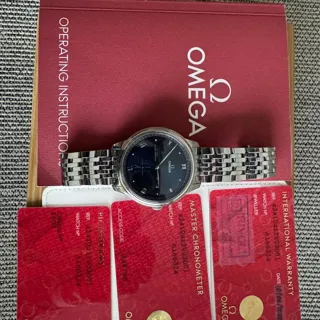 Omega De Ville 434.10.41.20.03.001 41mm Stainless steel Blue