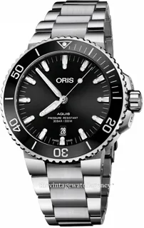 Oris Aquis Date 01 733 7730 4134-07 8 24 05PEB 43.5mm Stainless steel Black