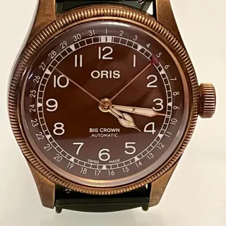 Oris Big Crown 01 754 7741 3166-07 5 20 74BR 40mm Bronze Brown