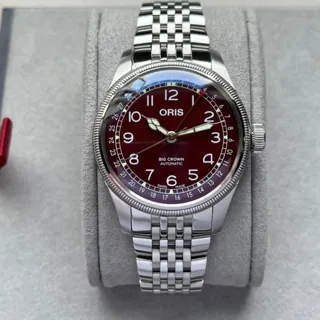 Oris Big Crown 01 754 7741 4068-07 8 20 22 40mm Stainless steel Red