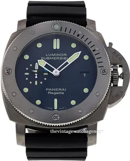 Panerai Submersible PAM 00371 47mm Titanium Blue