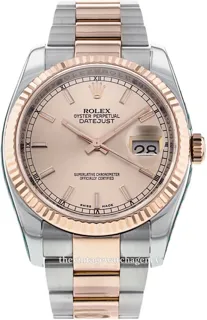 Rolex Datejust 36 116231-0096 Rose gold and Stainless steel Pink