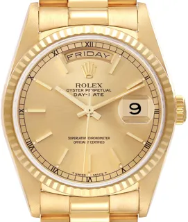 Rolex Day-Date 36 18238 36mm Yellow gold Champagne