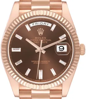 Rolex Day-Date 40 228235 40mm Everose gold chocolate