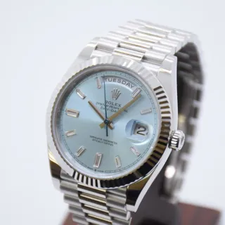 Rolex Day-Date 40 228236 40mm Platinum Blue