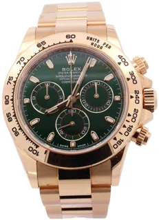 Rolex Daytona 116508 40mm Yellow gold Green