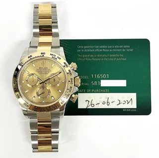 Rolex Daytona 116503 ( GOLD/) Gold/Steel Gold