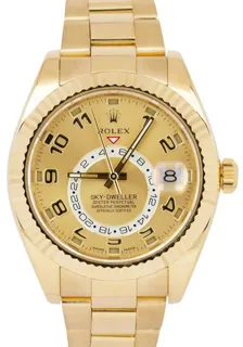 Rolex Sky-Dweller 326938 42mm Yellow gold Champagne