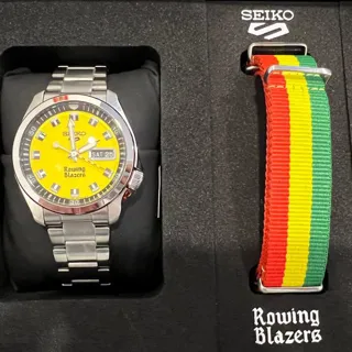 Seiko 5 Sports SRPJ69 40mm Steel Yellow