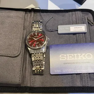 Seiko King Seiko SPB287J1 37mm Stainless steel Red