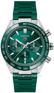 TAG Heuer Carrera CBN2A1N.FT6238 44mm Ceramic and Stainless steel Green