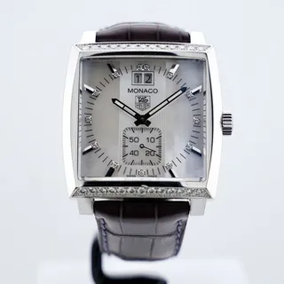 TAG Heuer Monaco WAW1313 38mm Steel Mother of pearl