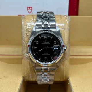 Tudor Prince Date-Day 76200-0023 36mm Steel Black