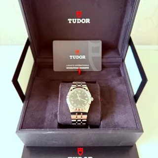 Tudor Royal M28400-0003 34mm Stainless steel Black