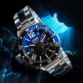 U-Boat Dive Watch 9519/MT 46mm Stainless steel Blue