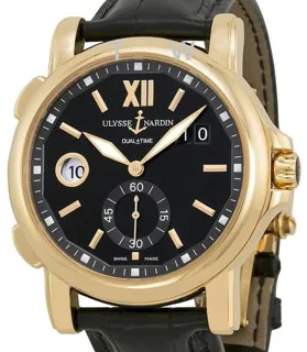 Ulysse Nardin Dual Time 246-55/32 42mm Rose gold Black