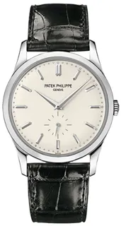 Patek Philippe Calatrava 5196G-001 37mm White gold Silver