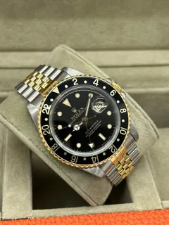 Rolex GMT-Master II 16713 Yellow gold and Stainless steel Black