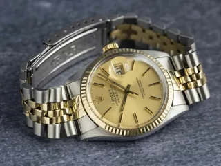 Rolex Datejust 36 16013 36mm Yellow gold and Stainless steel Champagne