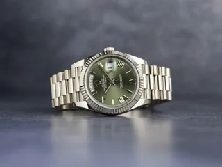 Rolex Day-Date 40 228239 White gold Green