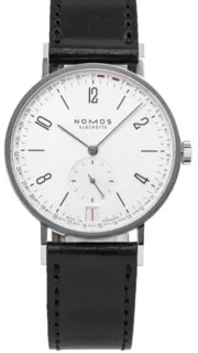 NOMOS Tangente 135 37.5mm Stahl white silver-plated