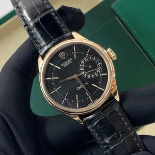 Rolex Cellini 50515 39mm Rose gold Black