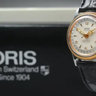 Oris Big Crown Pointer Date 7464 28mm Steel White