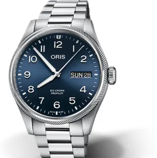 Oris Big Crown 01 752 7760 4065-07 8 22 08P 44mm Stainless steel Blue