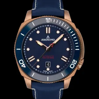 Anonimo Nautilo AM-1002.07.005.A07 45mm Bronze and Stainless steel Blue