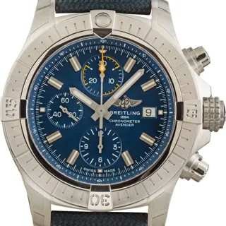 Breitling Avenger A13317101C1X2 45mm Stainless steel Blue