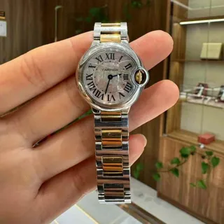 Cartier Ballon Bleu 28mm W2BB0009 28mm Gold/Steel Mother of pearl