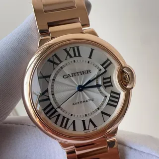 Cartier Ballon Bleu 36mm W69004Z2 36mm Rose gold Silver