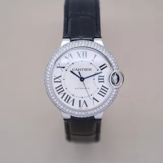 Cartier Ballon Bleu 36mm W69017Z4 36mm Stainless steel White