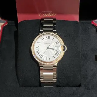 Cartier Ballon Bleu 36mm we902081 36mm Gold/Steel Silver